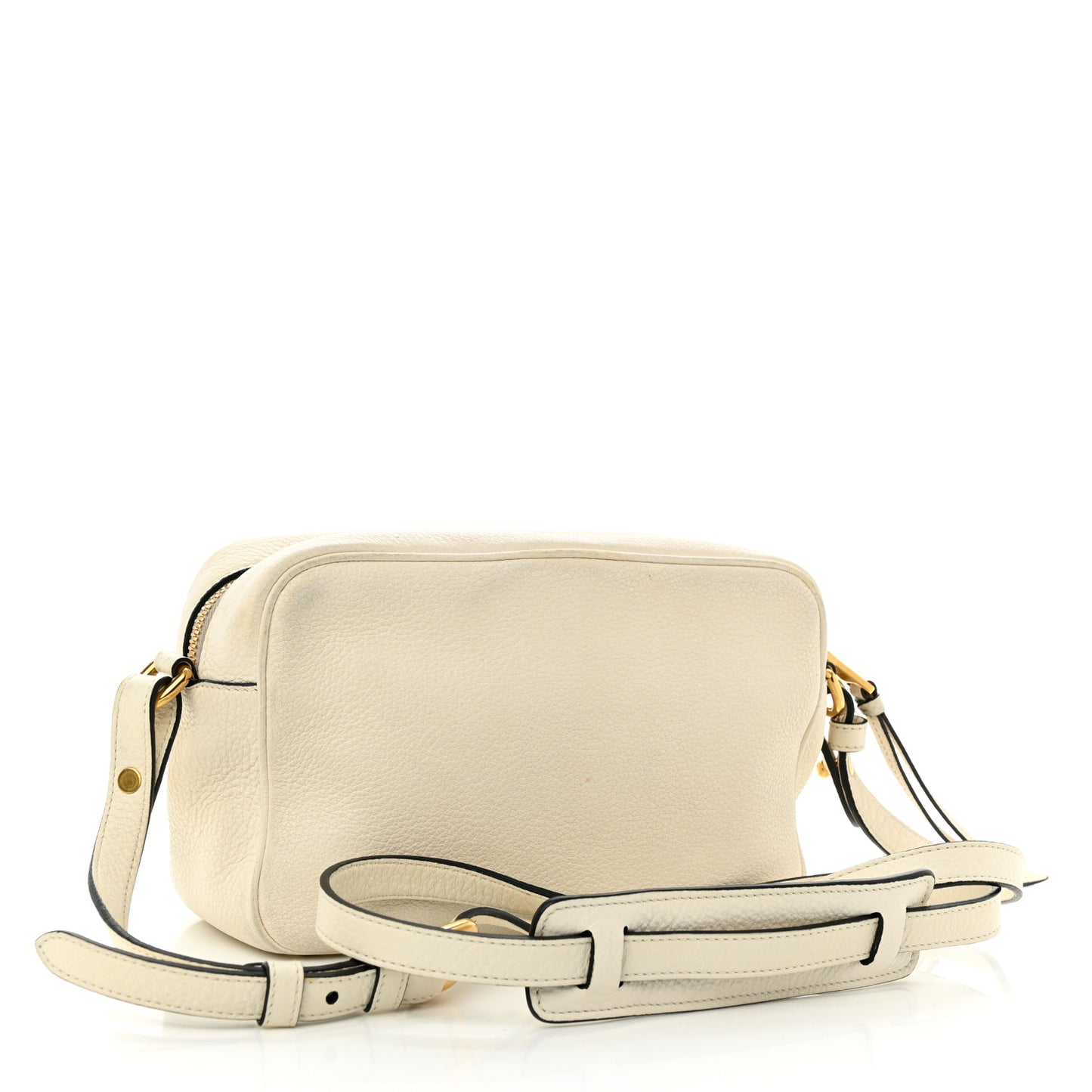 Vitello Daino Camera Crossbody Bianco