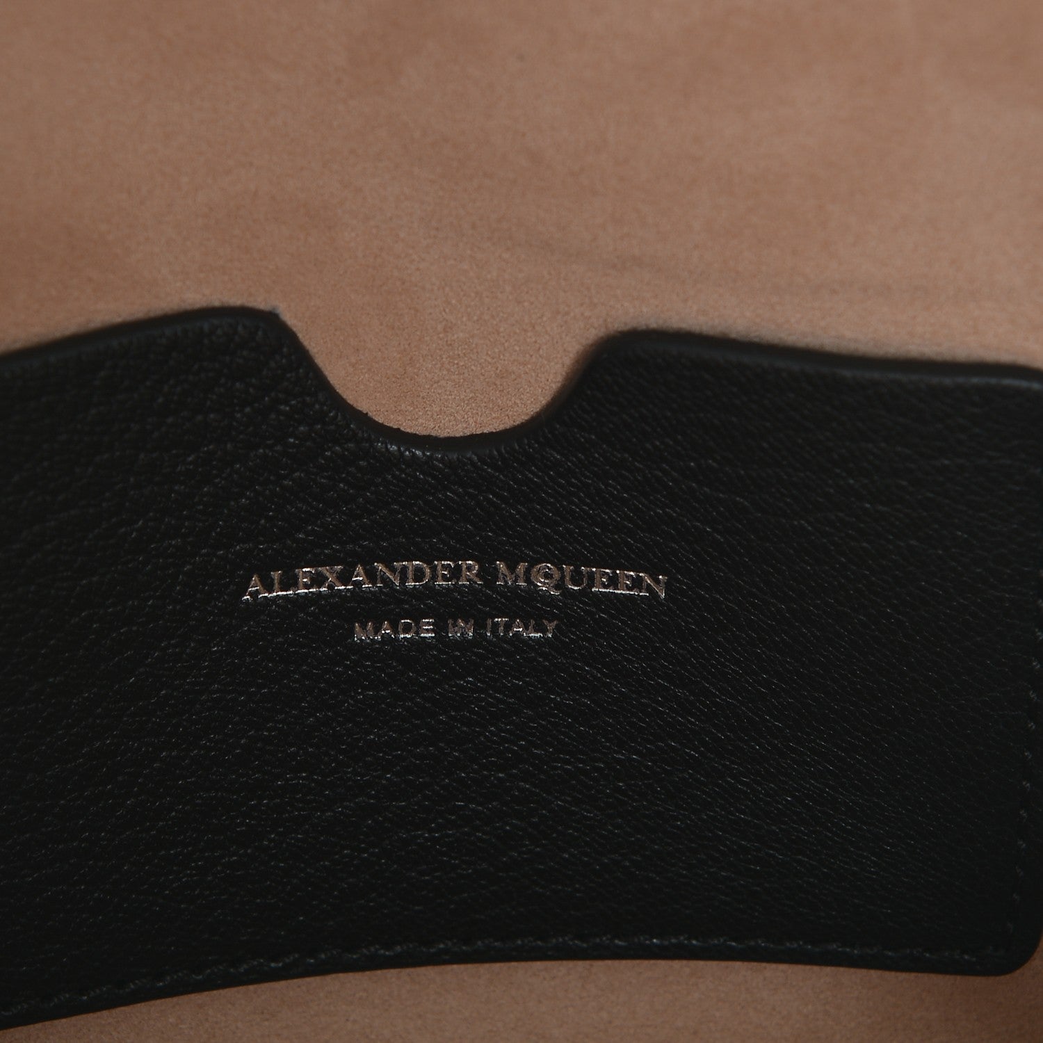 Alexander McQueen Silky Amish Grain Calfskin Box Shoulder Bag 19 Black 6 of 6