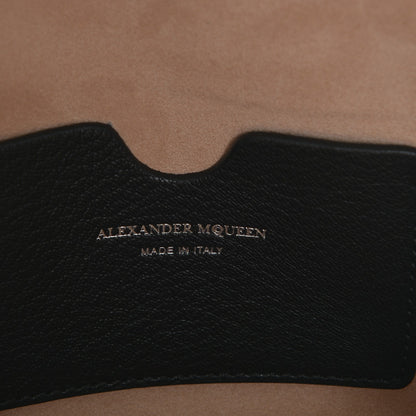 Alexander McQueen Silky Amish Grain Calfskin Box Shoulder Bag 19 Black 6 of 6