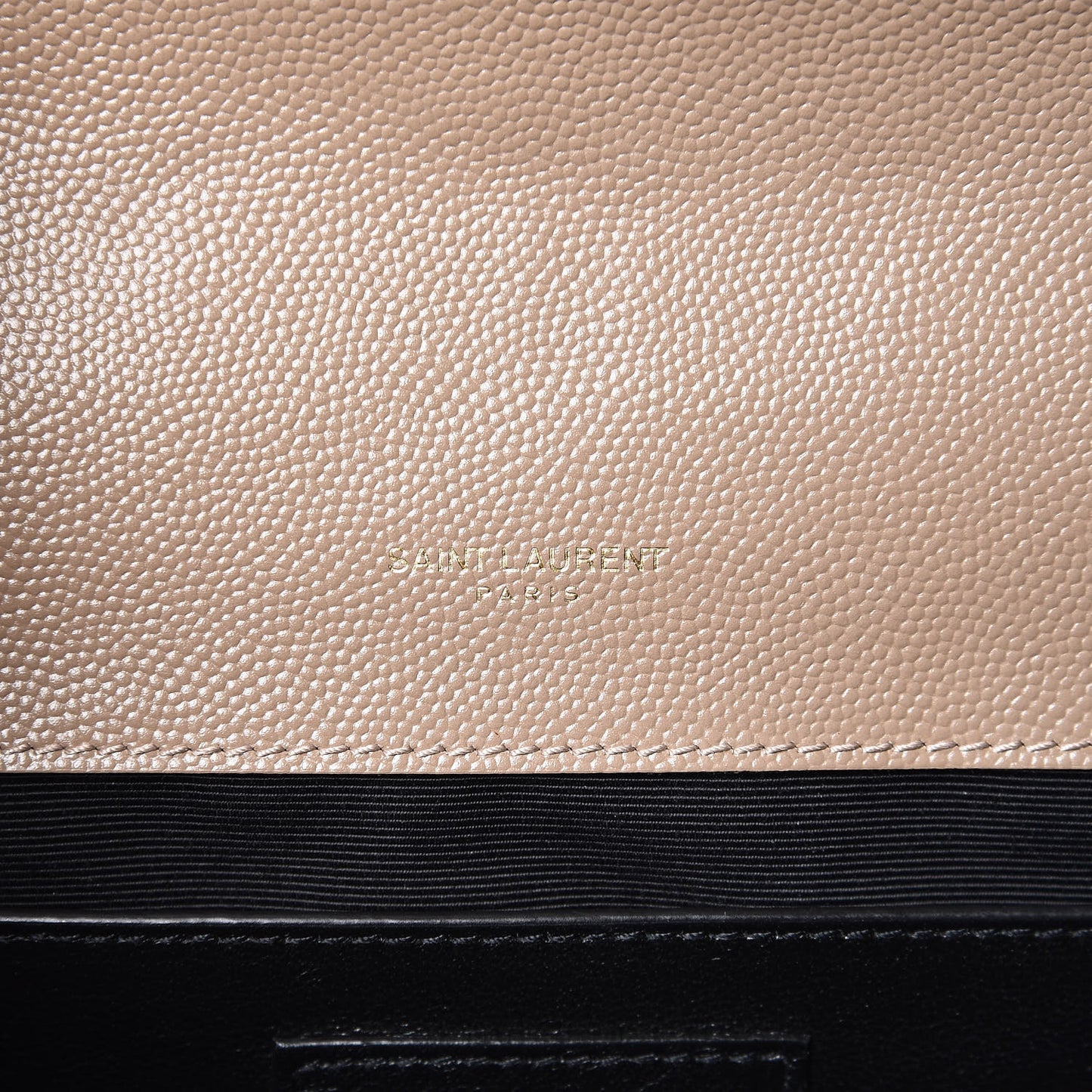 Grain De Poudre Textured Mixed Matelasse Medium Triquilt Monogram Satchel Taupe