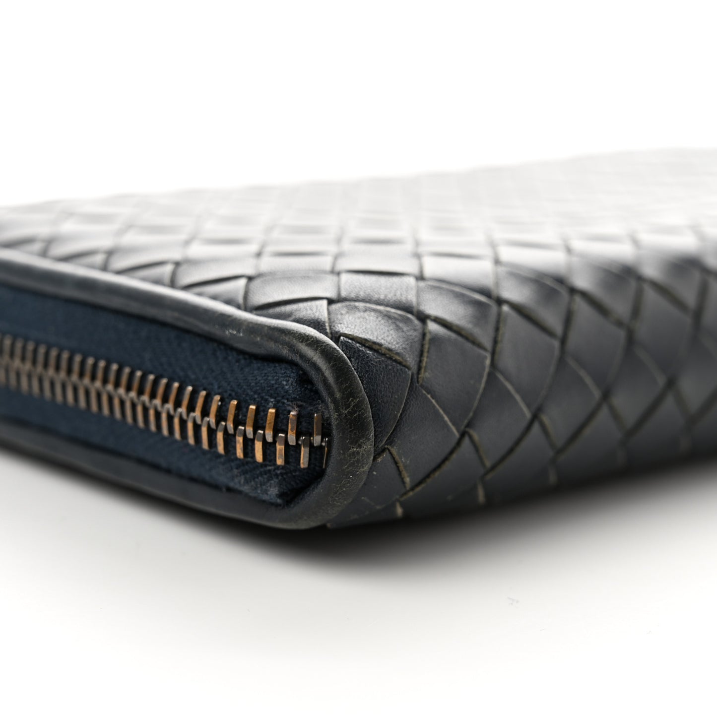 Nappa Intrecciato Zip Around Wallet Pacific