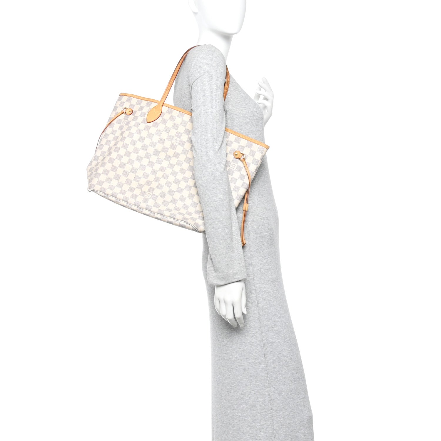 Louis Vuitton Damier Azur Neverfull MM 3 of 19