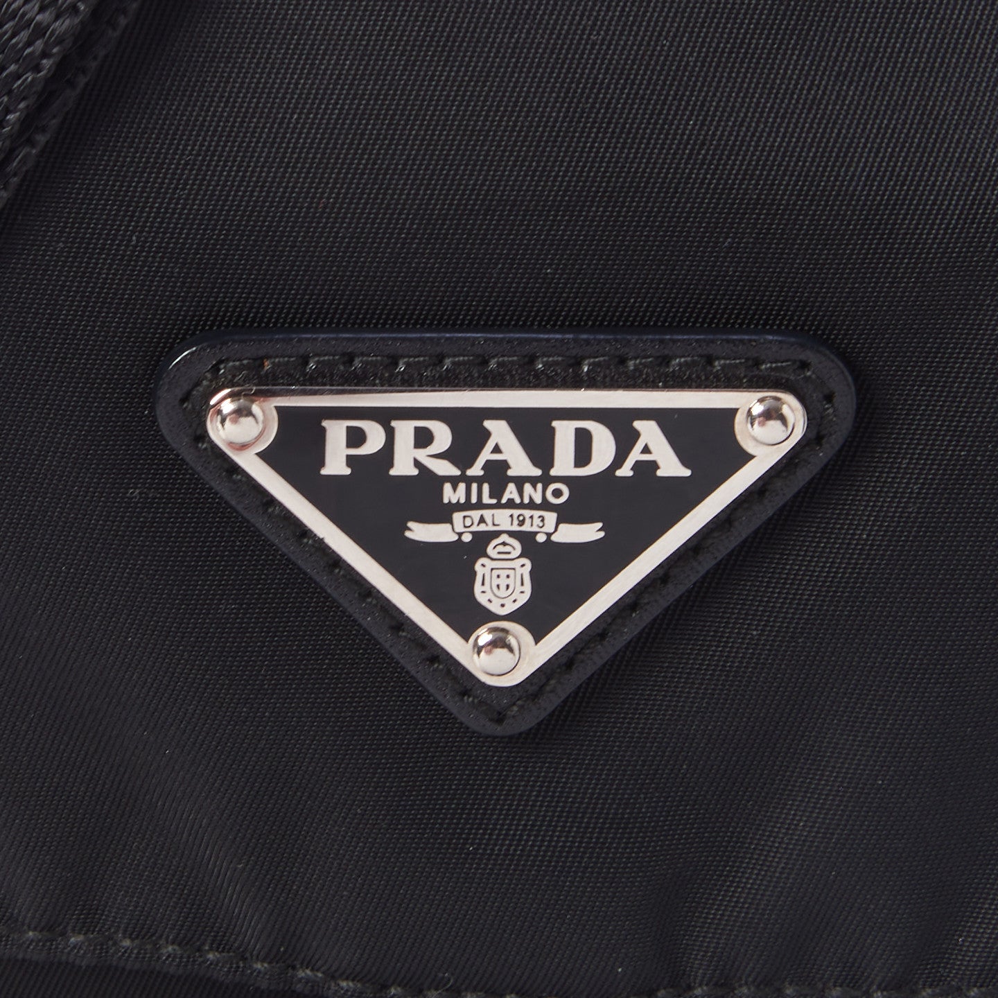 Prada Tessuto Nylon Single Buckle Messenger Bag Black 7 of 8