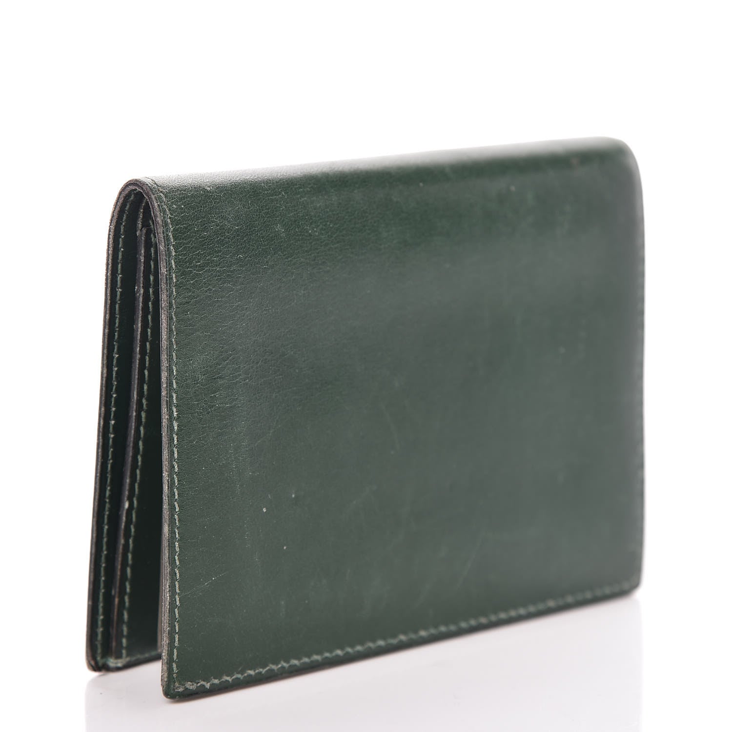 Hermes Box Photo Holder Wallet Vert Fonce 3 of 8