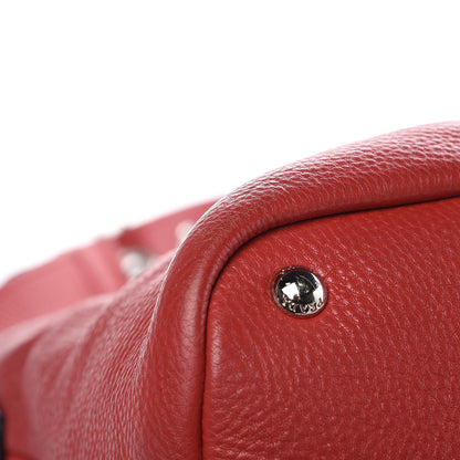 Prada Vitello Daino Shoulder Bag Rosso 10 of 11