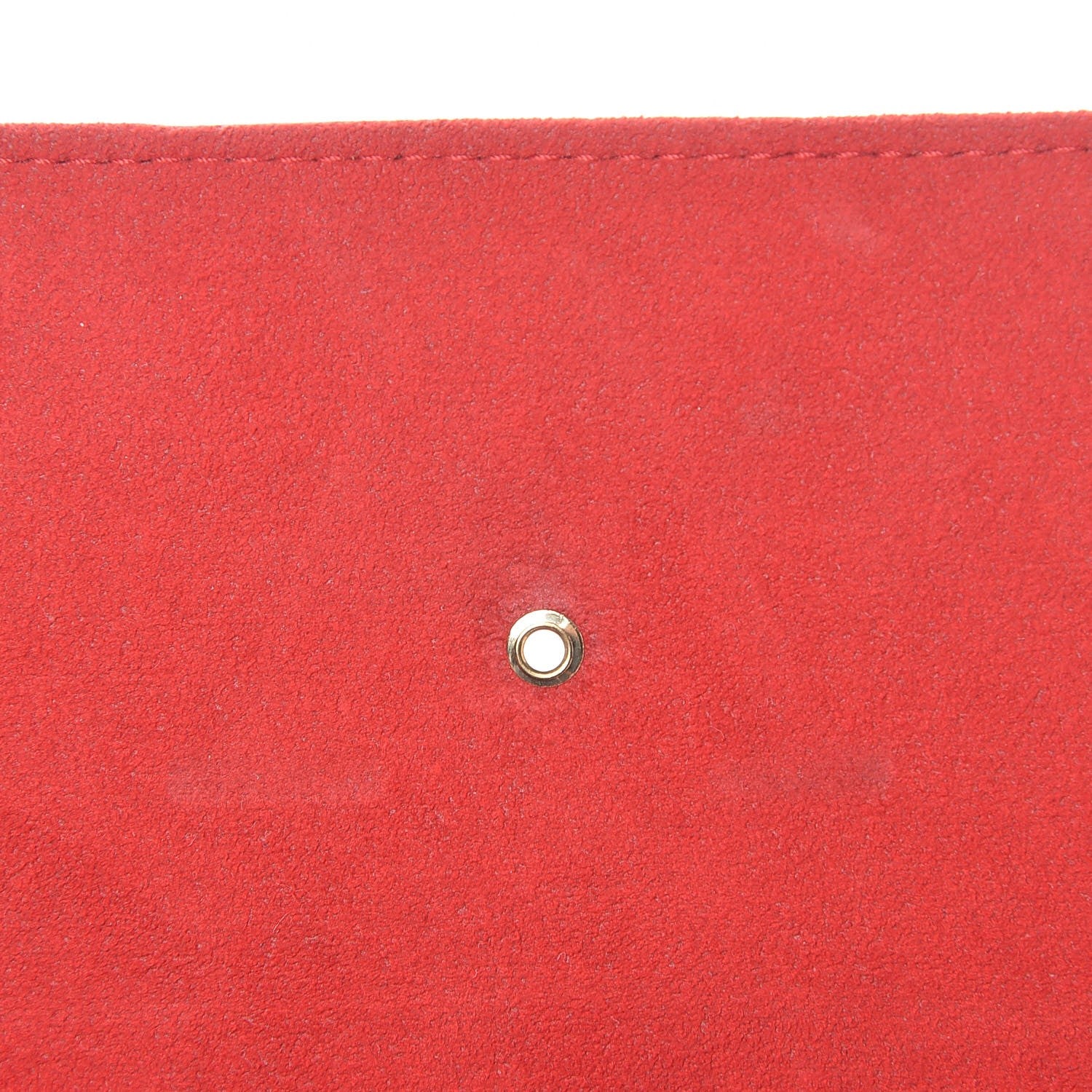 Louis Vuitton Calfskin Chain Louise MM Red 7 of 9