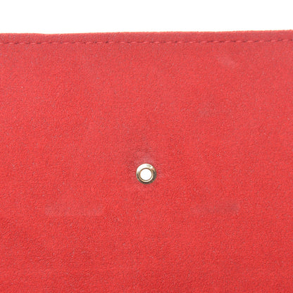 Louis Vuitton Calfskin Chain Louise MM Red 7 of 9
