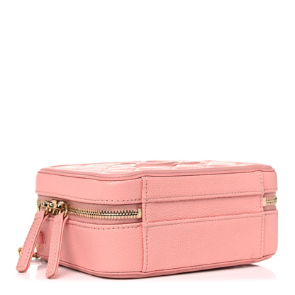 Chanel Caviar Quilted Small CC Filigree Vanity Case Pink 4 of 10