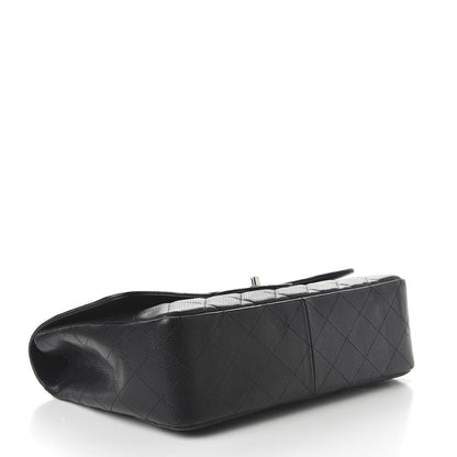 Chanel Caviar Quilted Jumbo Single Flap Black 4 of 11