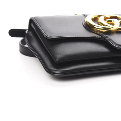 Gucci Vitello Palmellato Lux Small Arli Flap Shoulder Bag Black 8 of 12