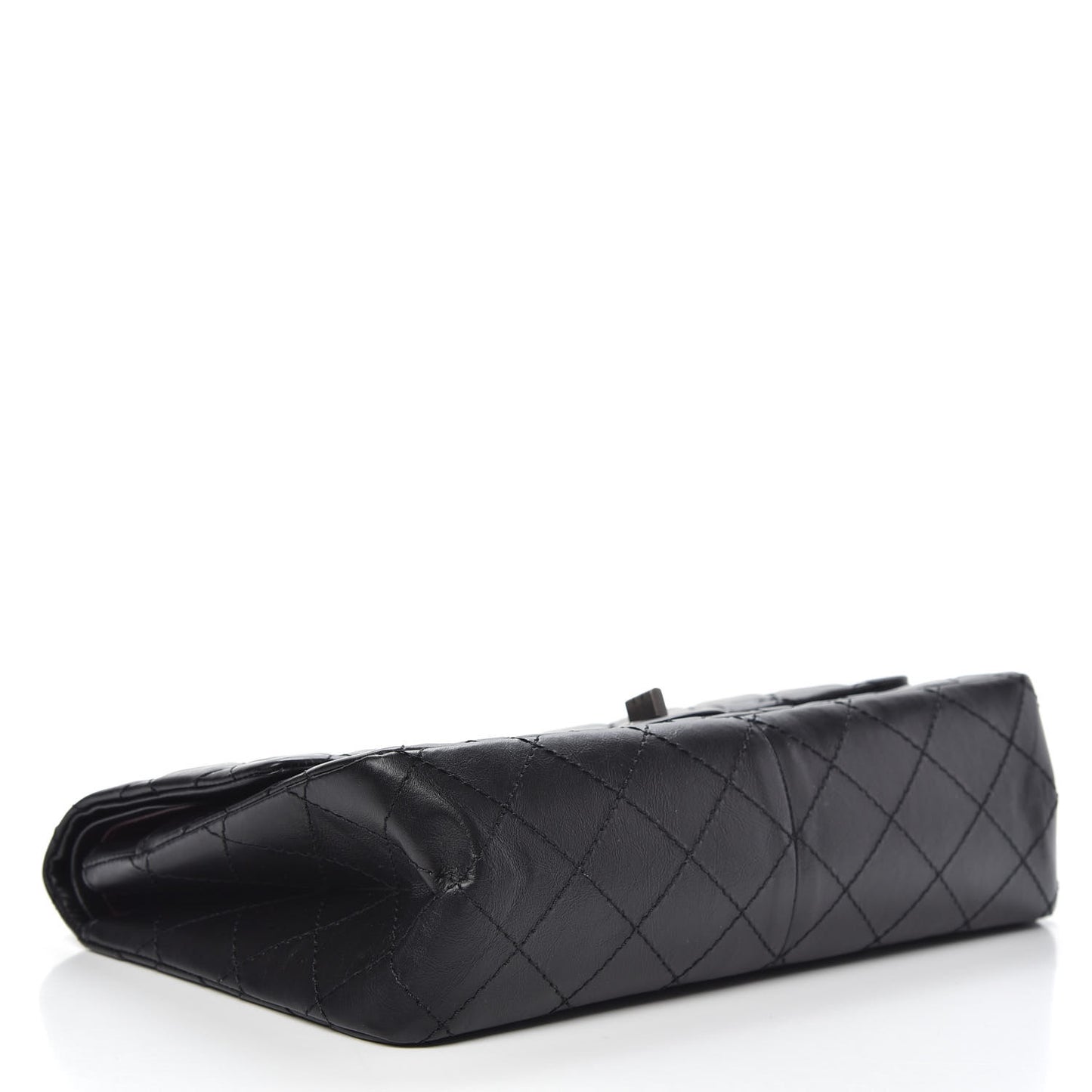 Aged Calfskin Quilted 2.55 Reissue 226 Flap Black