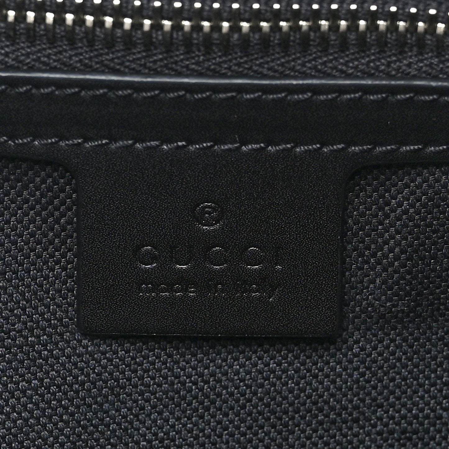 Soft GG Supreme Monogram Appia Calfskin Web Large Carry On Duffle Bag Black Grey