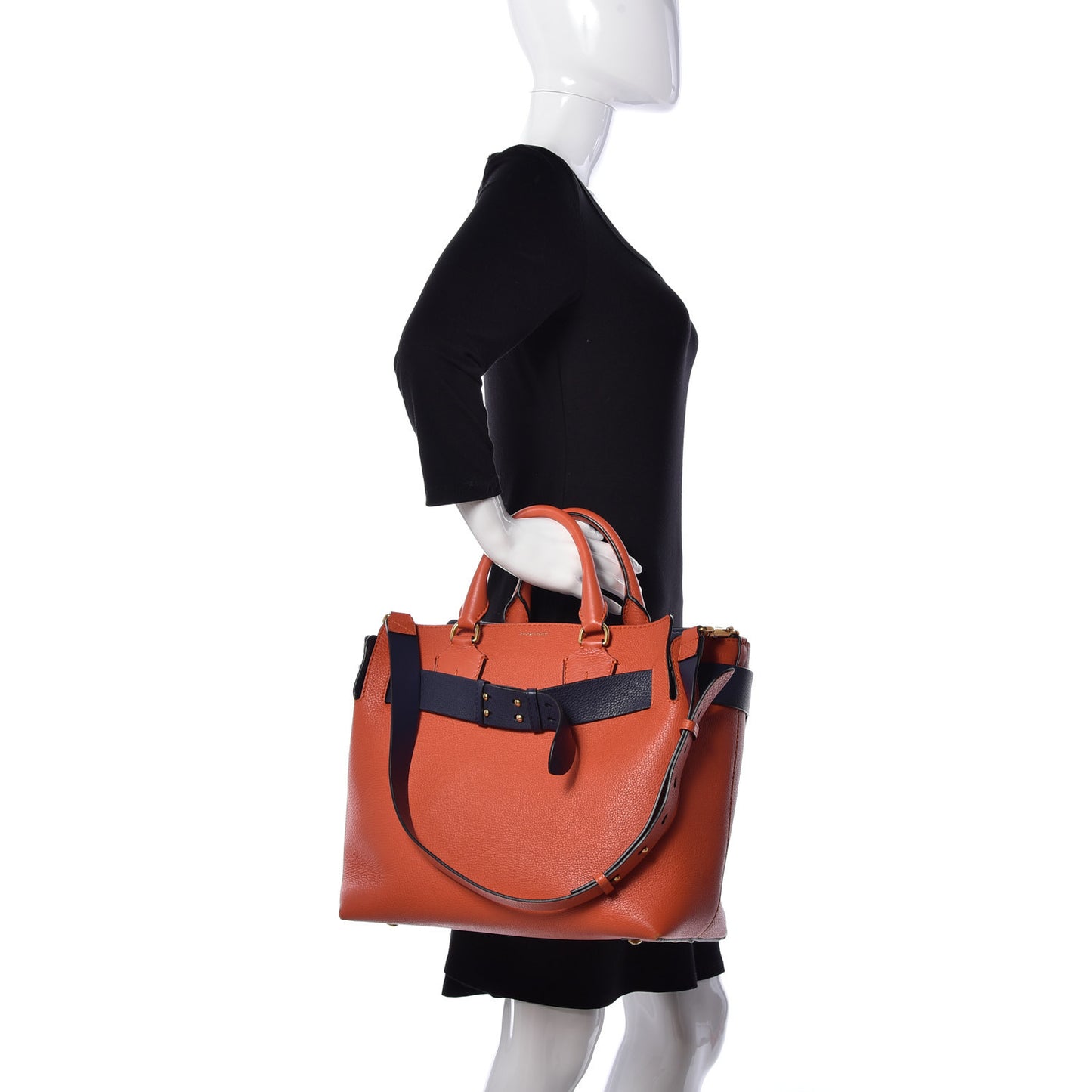 Soft Grain Calfskin Medium Belt Bag Clementine