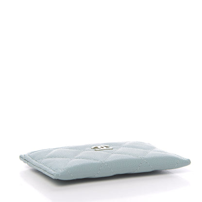 Chanel Caviar Quilted Card Holder Light Blue 4 of 9