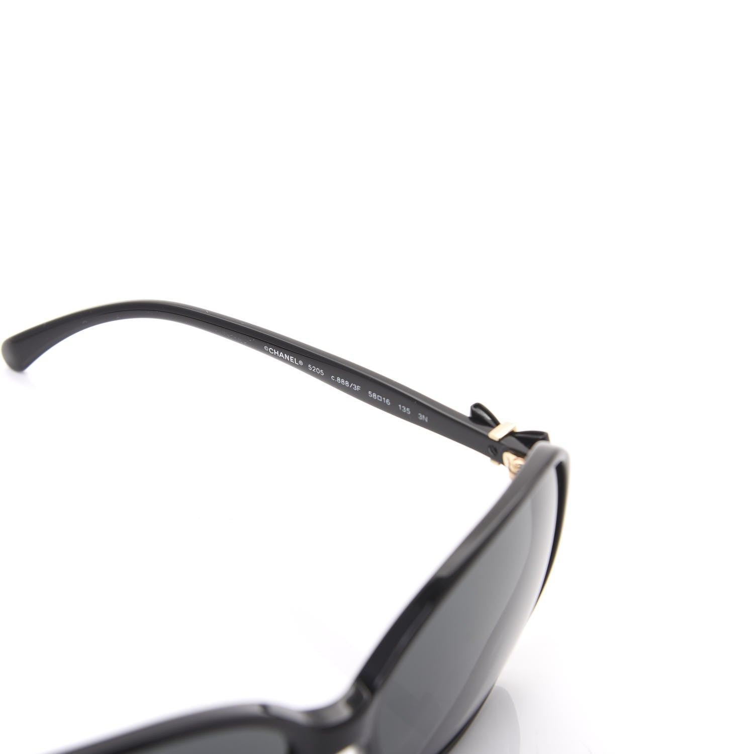 Chanel CC Bow Sunglasses 5205 Black 4 of 7