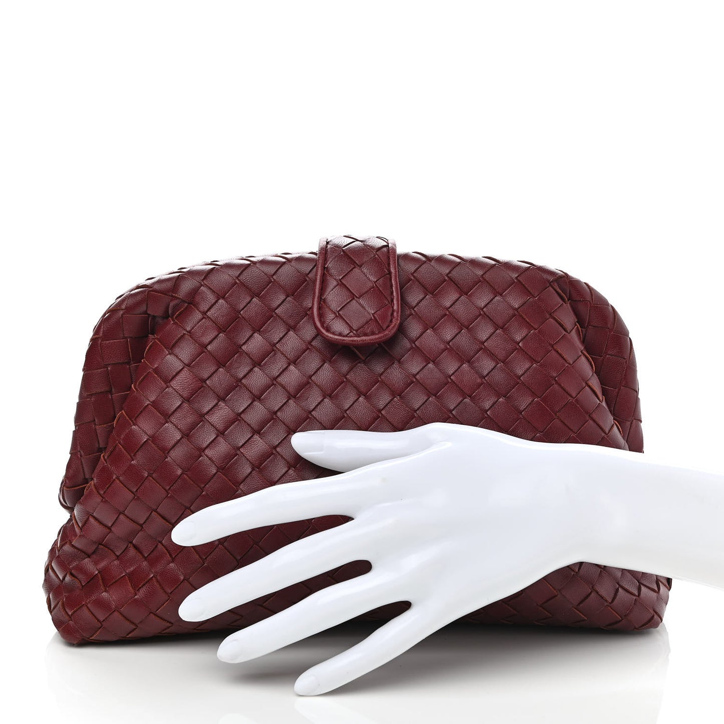 Nappa Intrecciato The Lauren 1980 Clutch Gigolo Red
