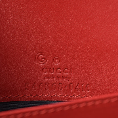 Gucci GG Supreme Monogram Blooms Chain Wallet Blue 6 of 8
