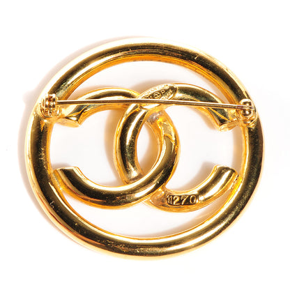 Chanel CC Brooch Pin Gold 3 of 6