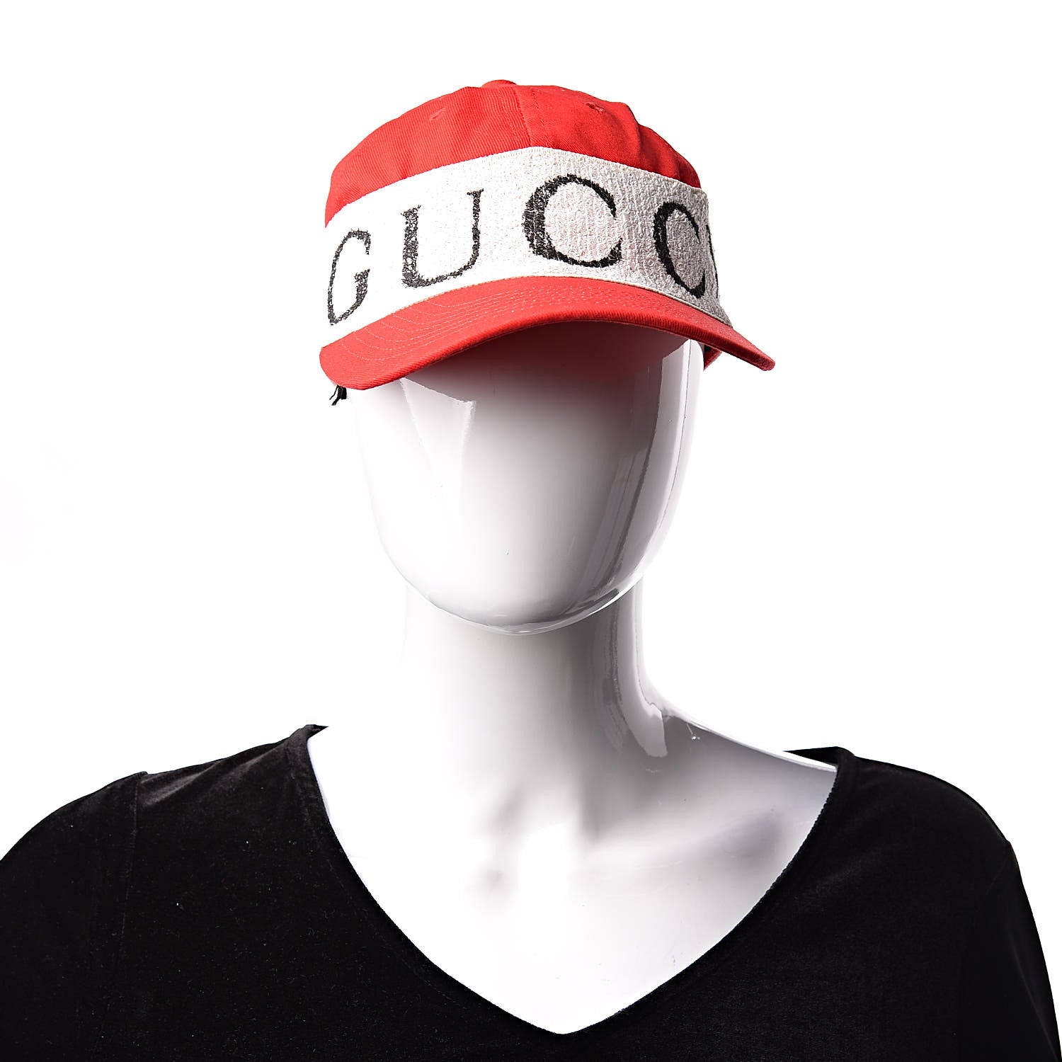 Gucci Gabardine Headband Baseball Hat S Red 3 of 9
