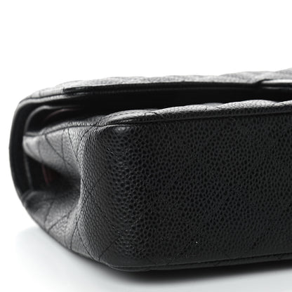 Chanel Caviar Quilted Medium Double Flap Black 11 of 17