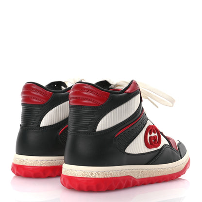 Gucci Dali Calfskin Mesh Women's Mac80 Hightop Sneakers 35.5 Red White Black 5 of 8