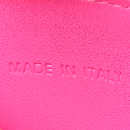 Christian Dior Lambskin Cannage Small Lady Dior Voyageur Coin Purse Fuchsia 10 of 13