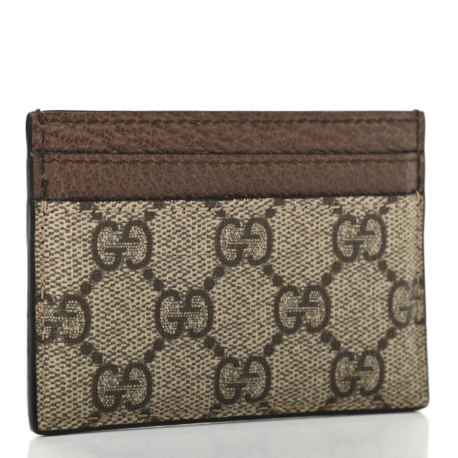 Gucci GG Supreme Monogram Ophidia Card Holder Brown 3 of 7
