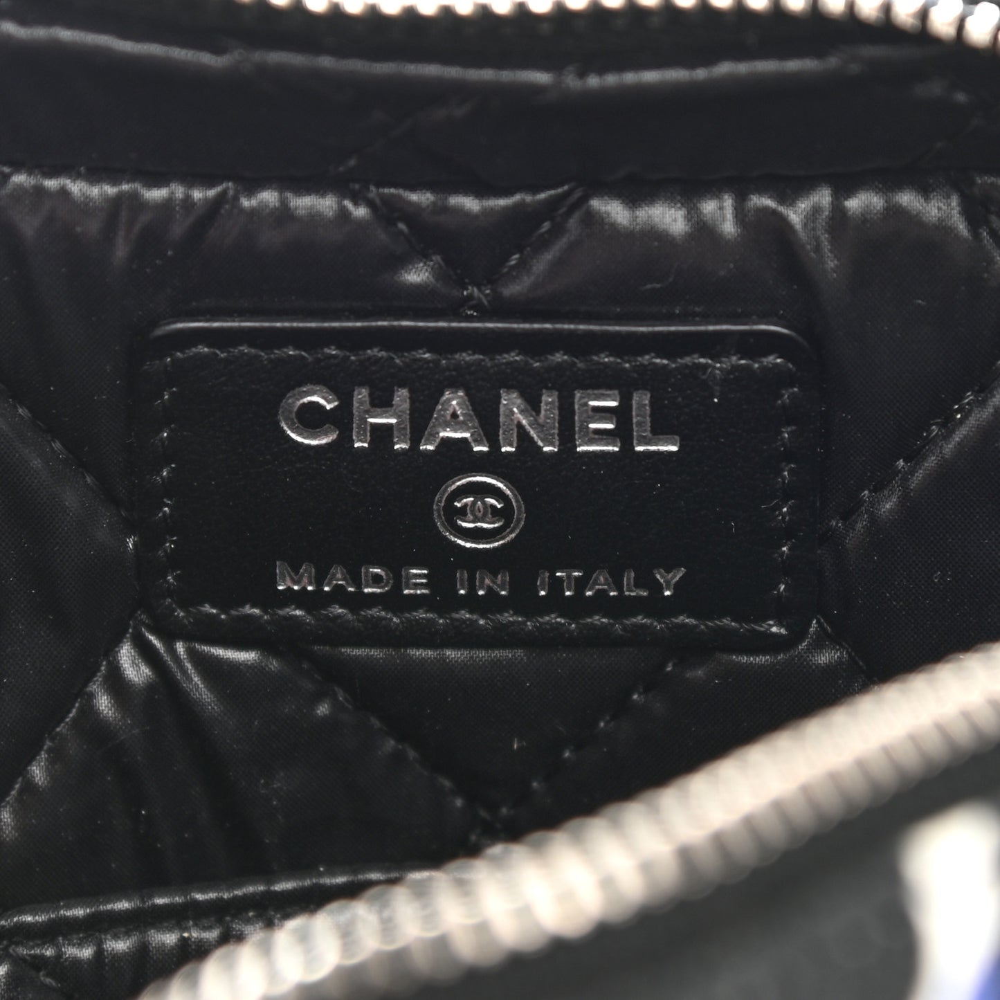 Canvas Airline Cosmetic Case Blue White