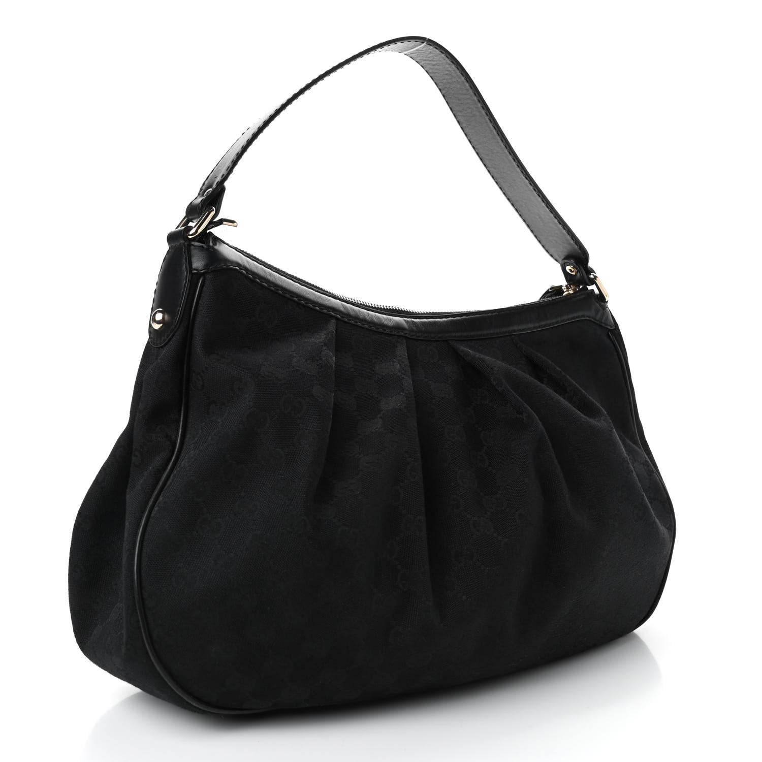 Gucci Monogram Medium Sukey Hobo Black 2 of 4