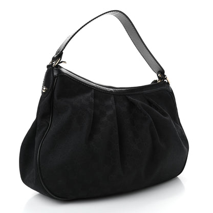 Gucci Monogram Medium Sukey Hobo Black 2 of 4