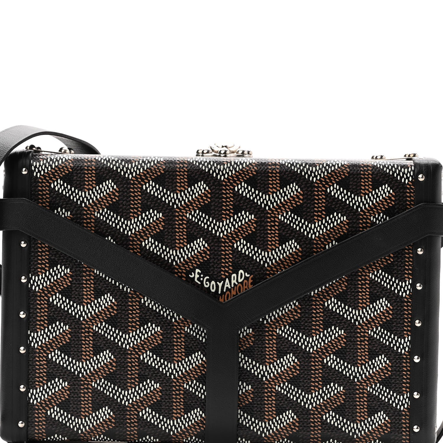 Goyard Goyardine Minaudiere Trunk Bag Black 7 of 10