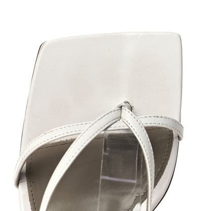 Bottega Veneta Lambskin Stretch Multi Strap 90mm Sandals 36.5 Optic White 10 of 10