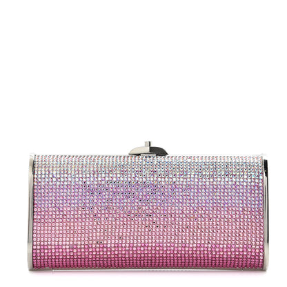 Judith Leiber Swarovski Crystal Minaudière Clutch Pink 1 of 12