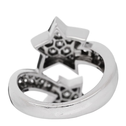 Chanel 18K White Gold Diamond Comete Geode Ring 48 4.5 3 of 5
