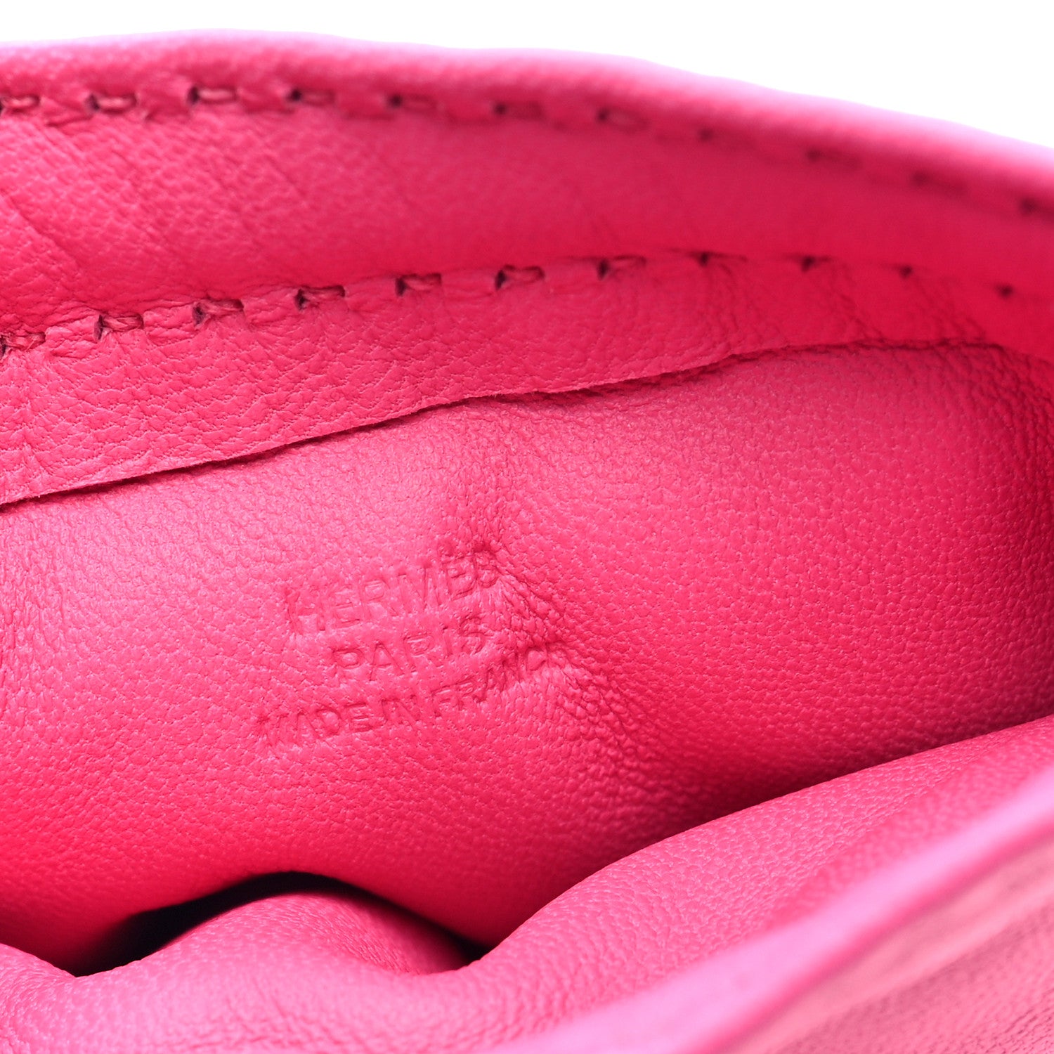 Hermes Milo Lambskin Pilo Pouch  Rose Mexico 6 of 6