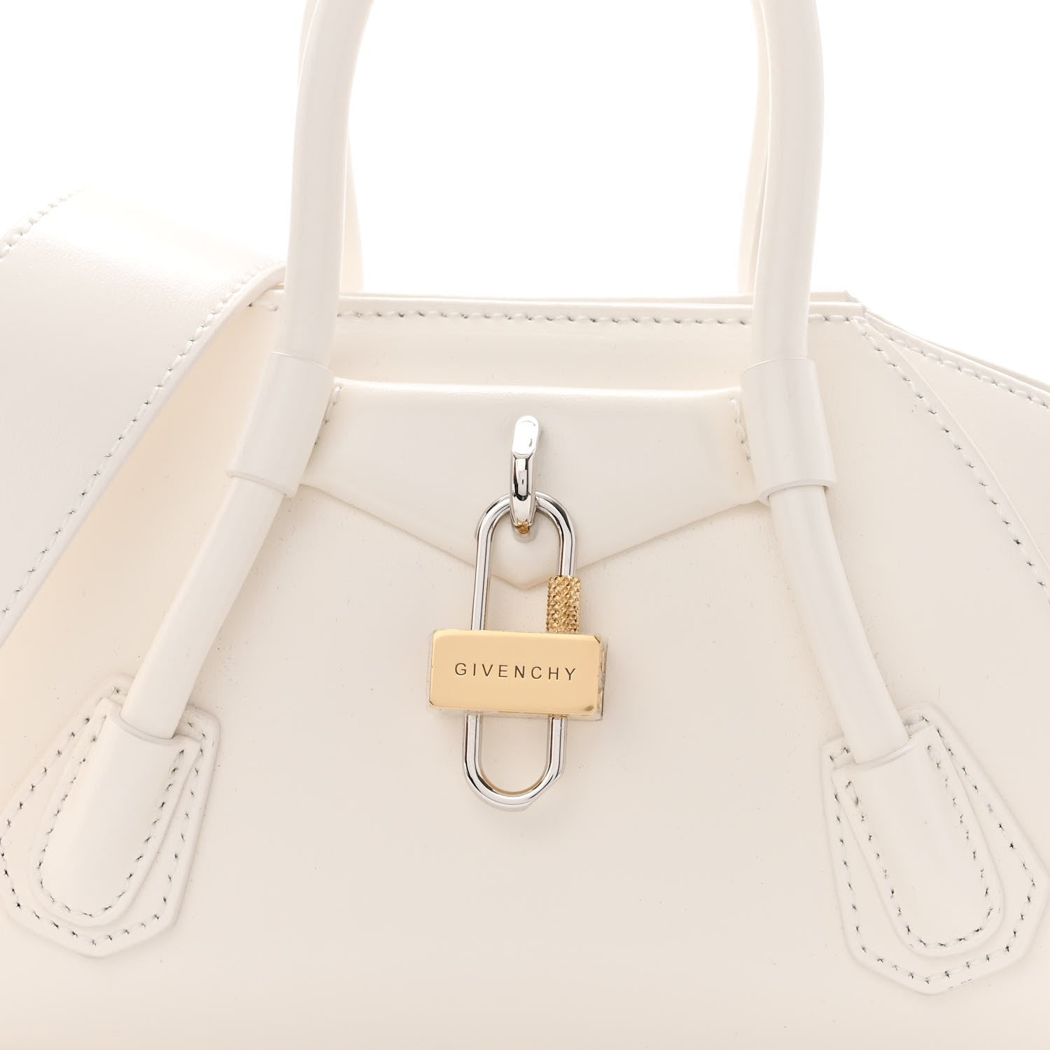 Givenchy Box Calfskin Mini Antigona Stretch Ivory 7 of 9