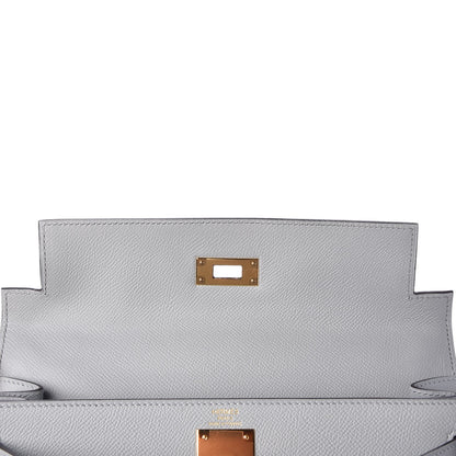 Hermes Epsom Kelly Sellier 28 Bleu Glacier 9 of 36