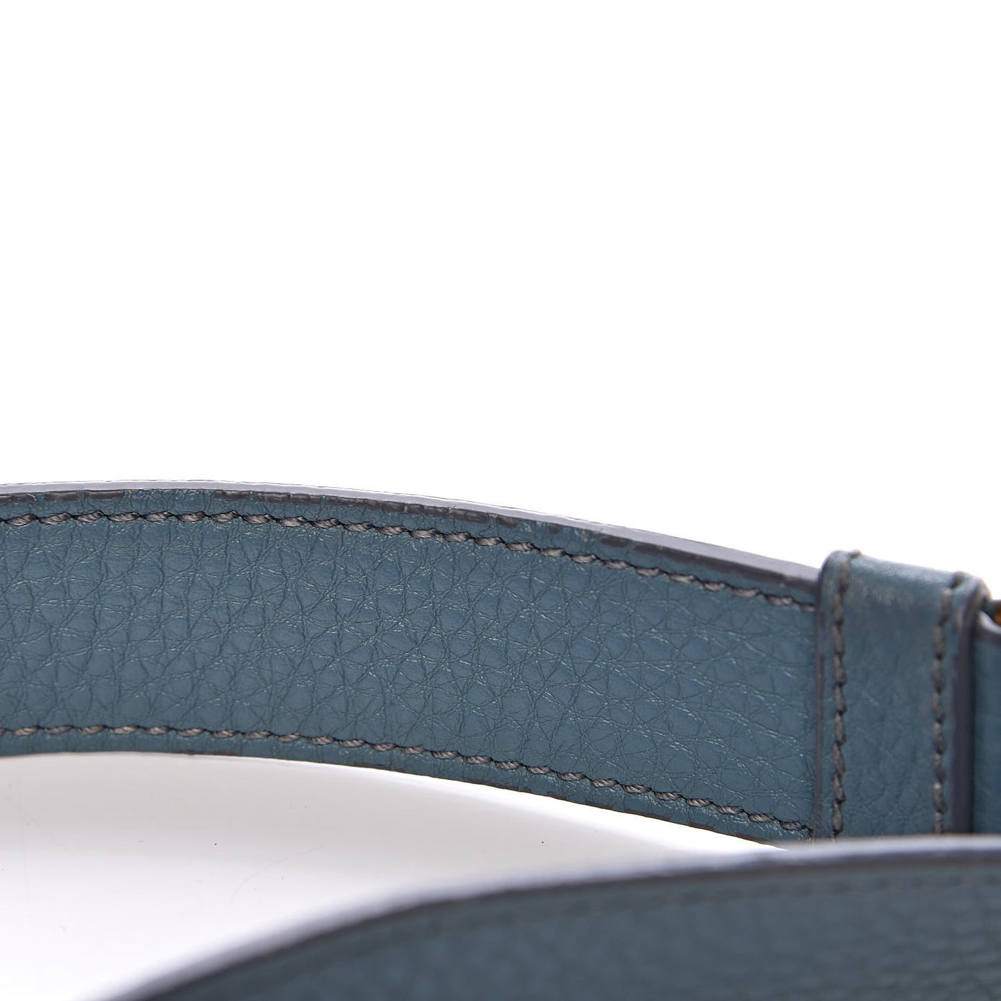 Vitello Daino Push Lock Messenger Bag Marine