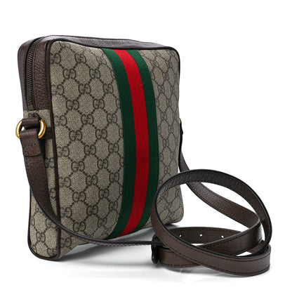 Gucci GG Supreme Monogram Web Small Ophidia Messenger Bag Brown 3 of 11