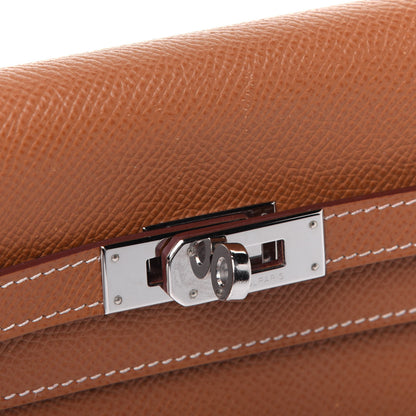 Hermes Epsom Kelly Longue Wallet Gold 13 of 14
