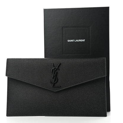 Saint Laurent Grain De Poudre Uptown Pouch Black 8 of 8