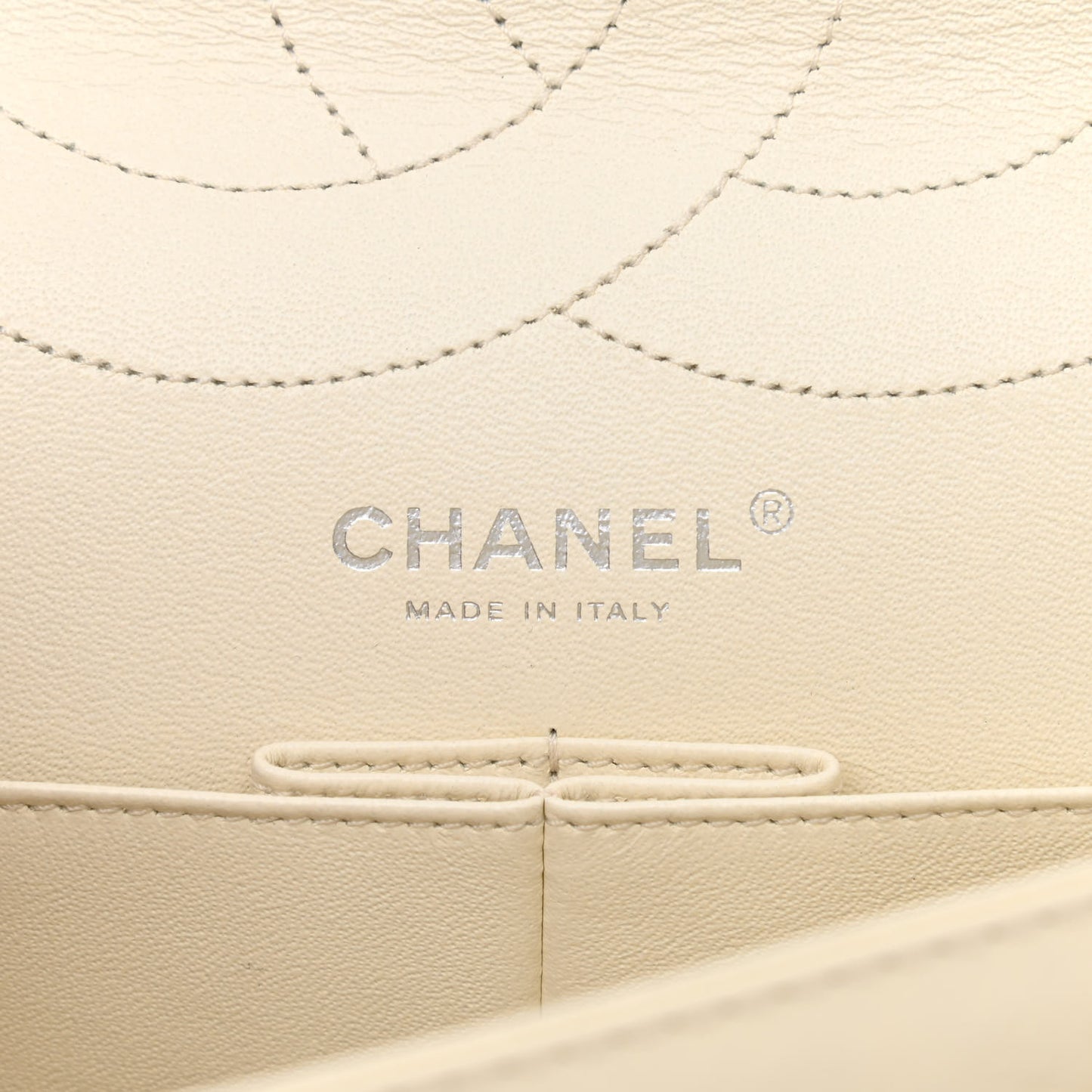 Aged Calfskin Quilted 2.55 Reissue 227 Flap White