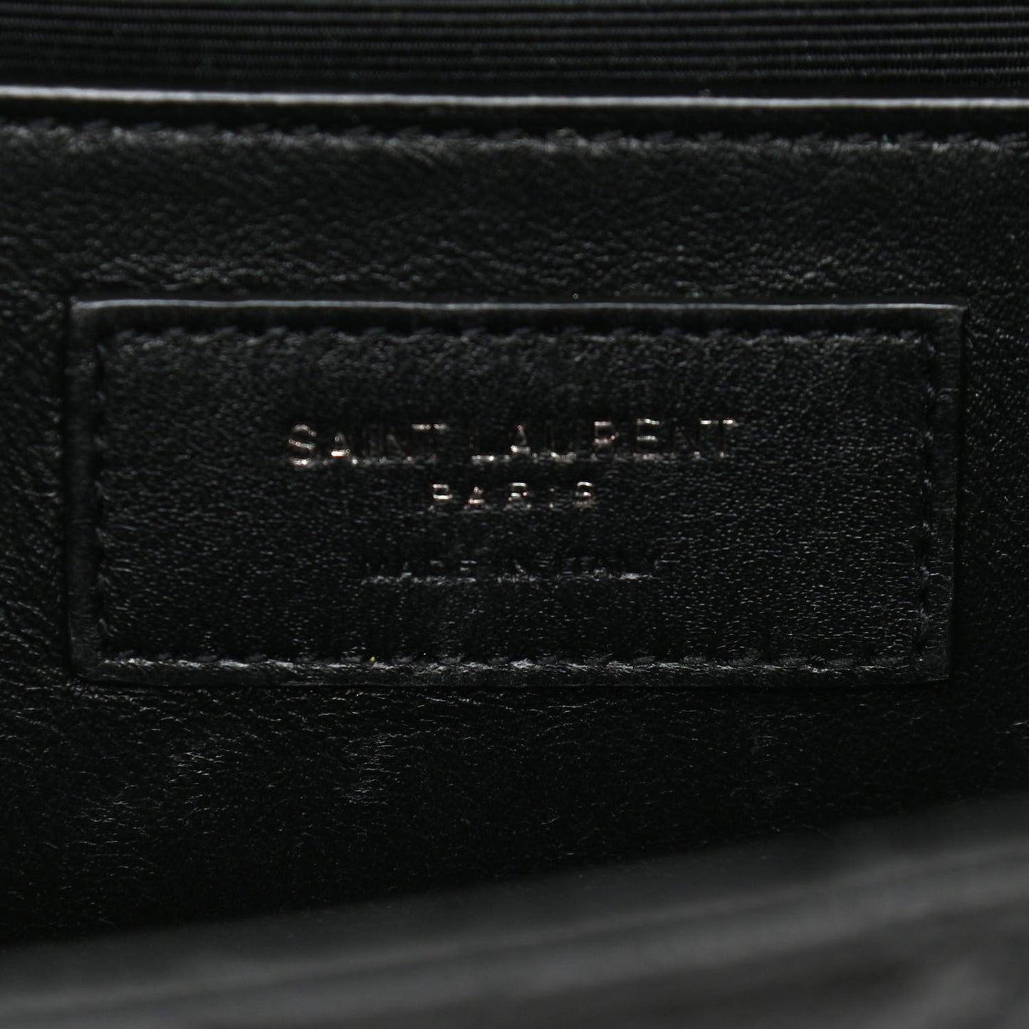 Grain De Poudre Textured Mixed Matelasse Triquilt Medium Monogram Satchel Black