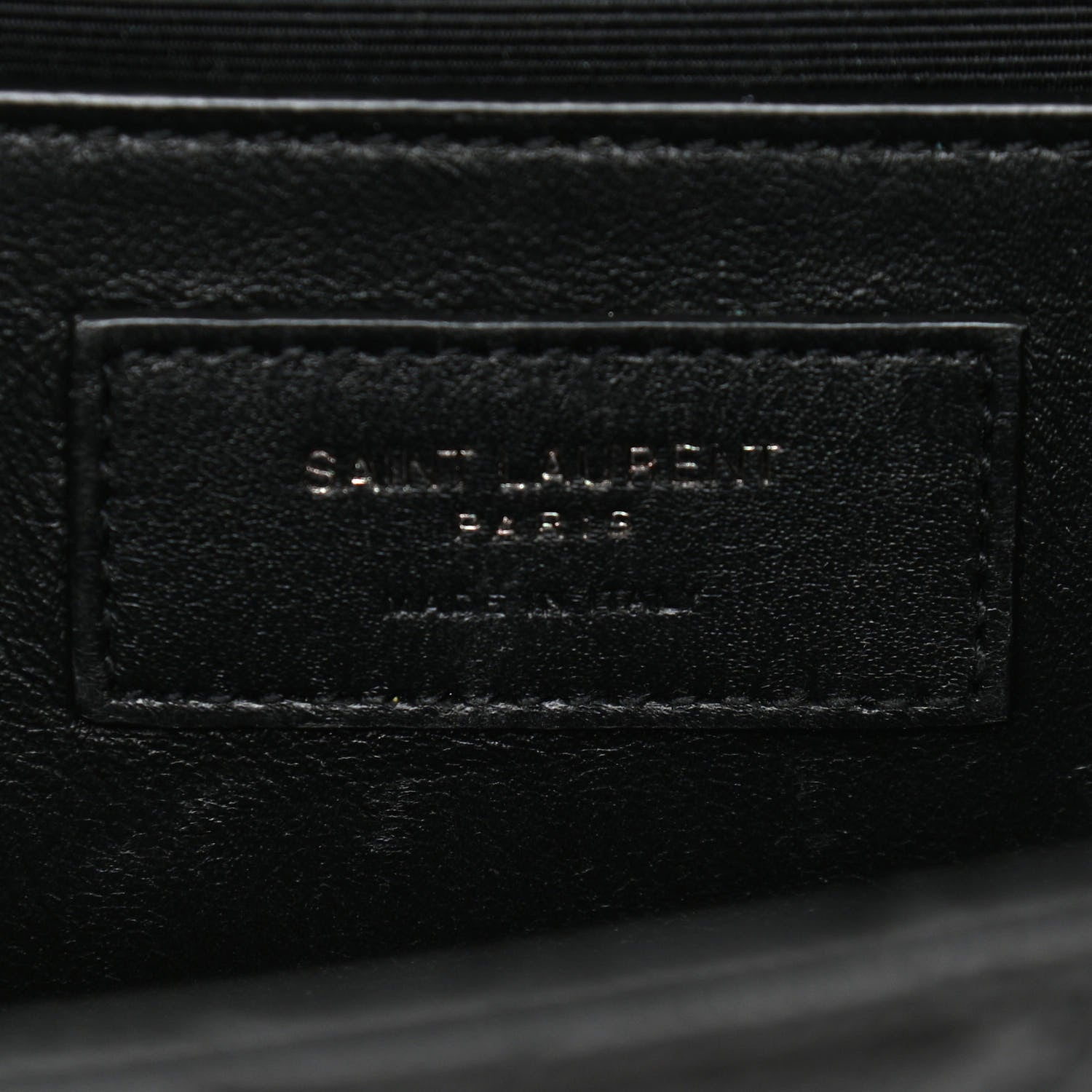 Saint Laurent Grain De Poudre Textured Mixed Matelasse Triquilt Medium Monogram Satchel Black 6 of 11