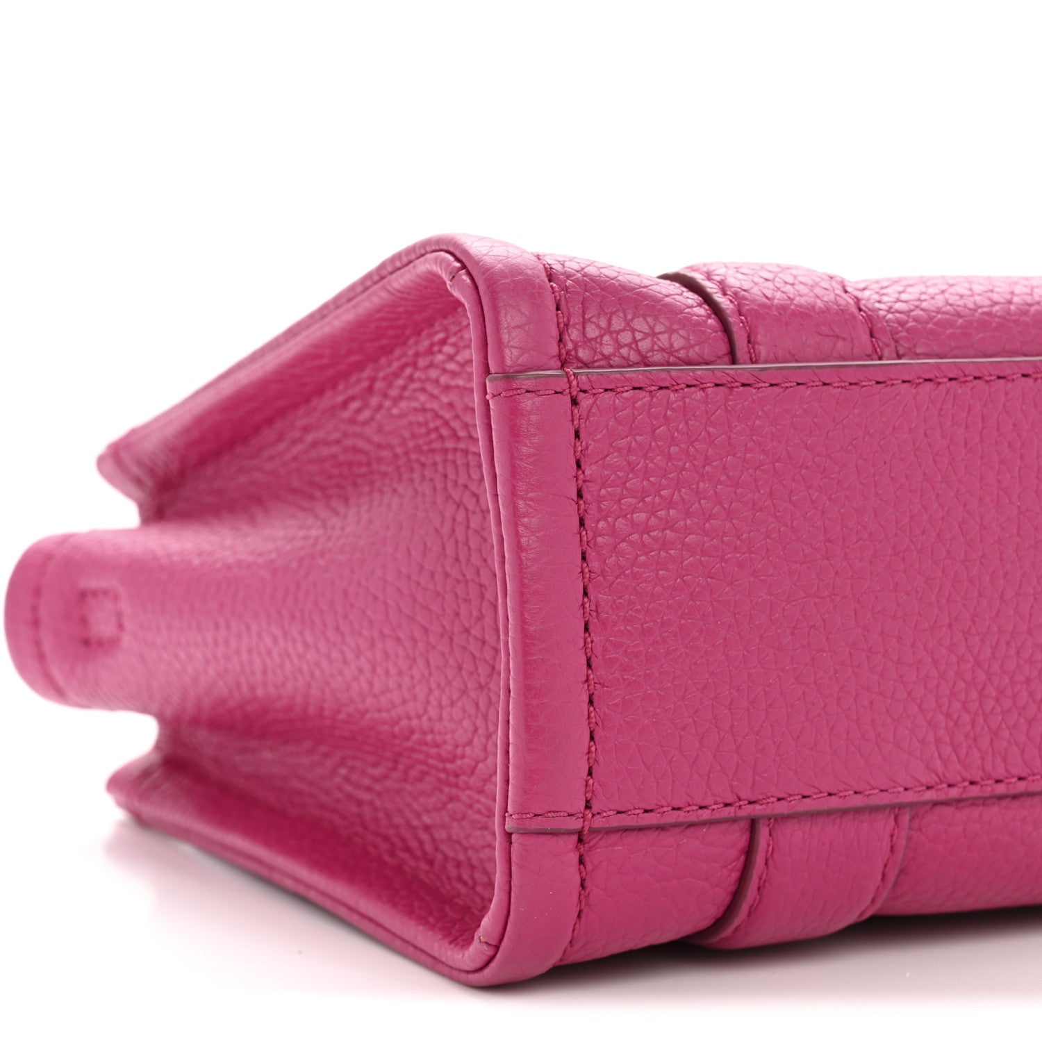 Marc Jacobs Grained Calfskin Mini The Tote Bag Lipstick Pink