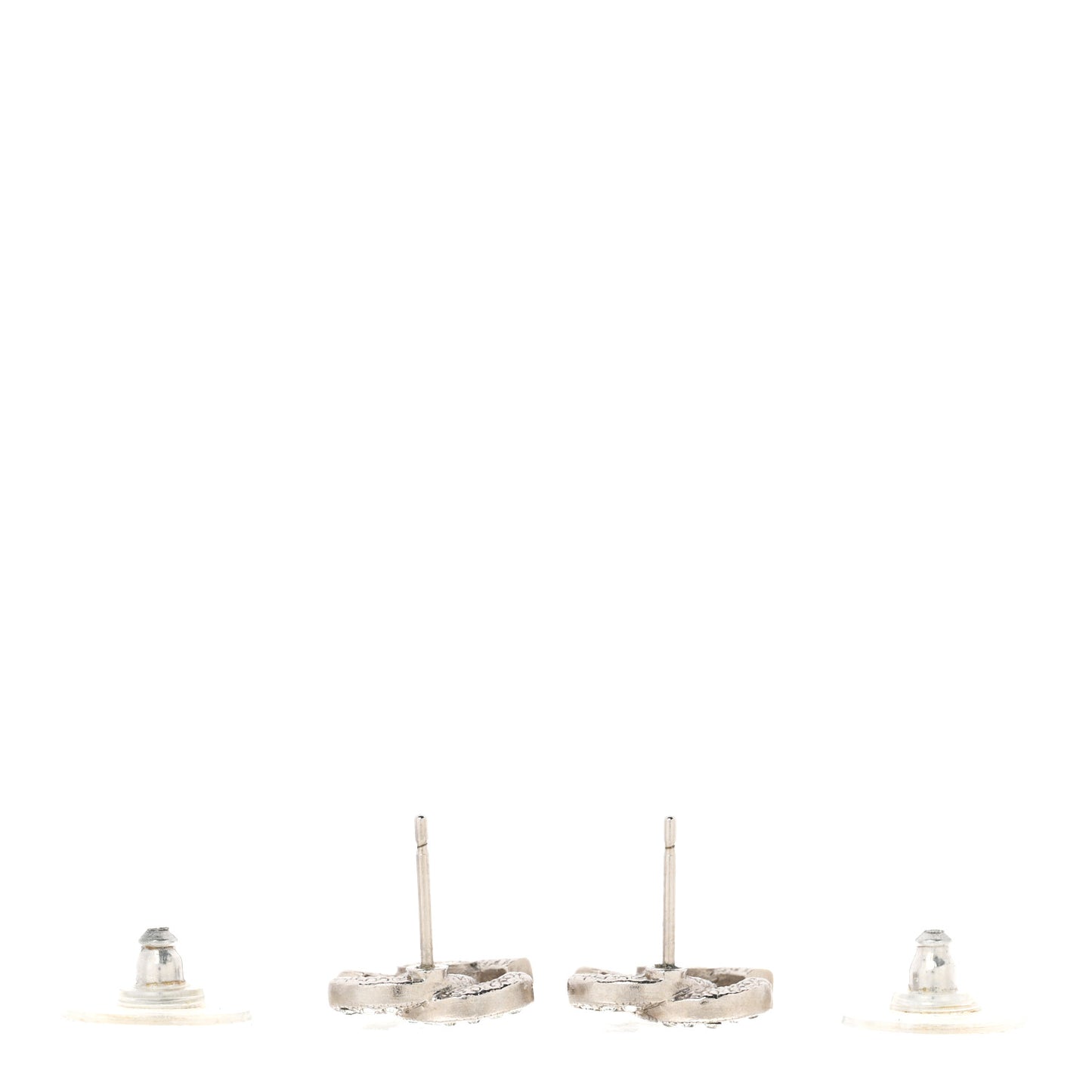 Crystal CC Earrings Silver