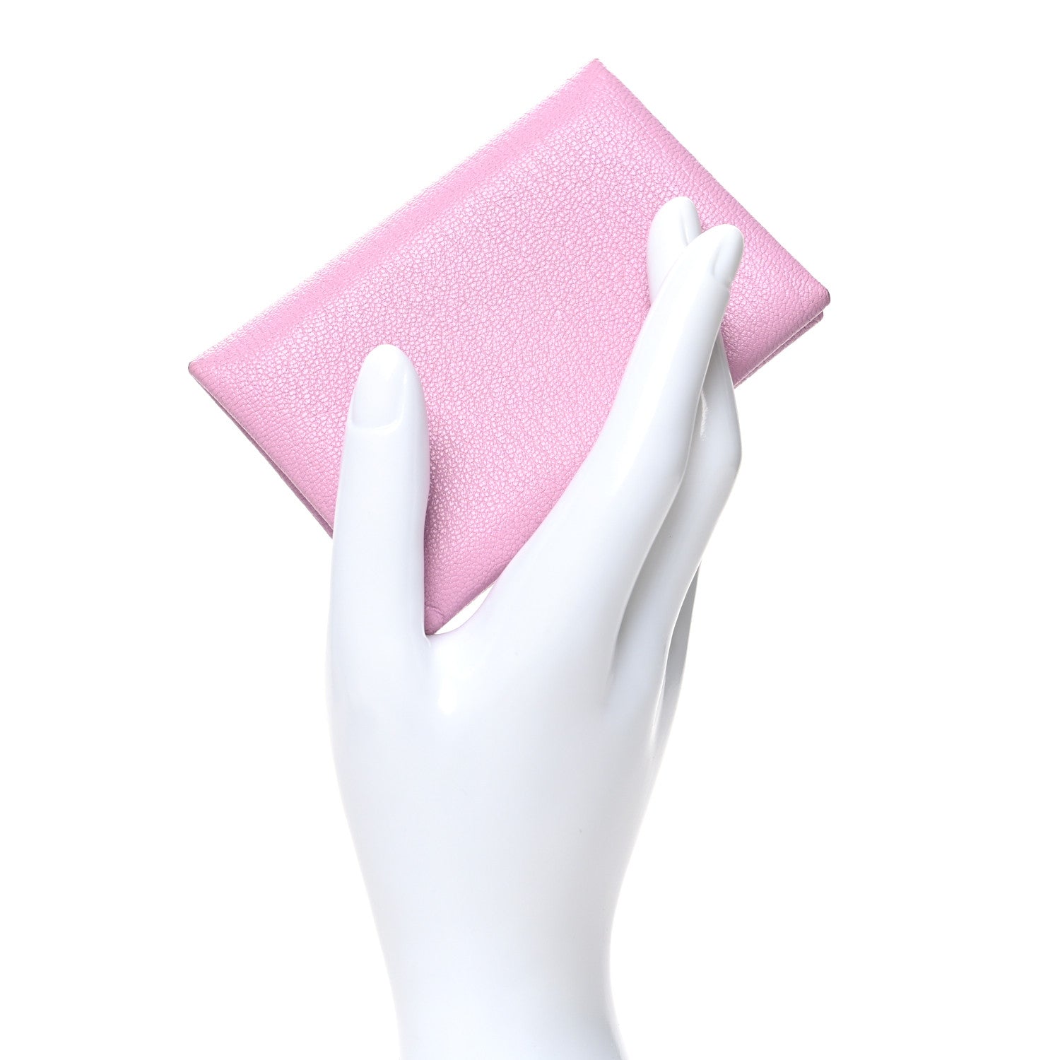 Hermes Chevre Mysore Calvi Duo Card Case Mauve Sylvestre 2 of 10
