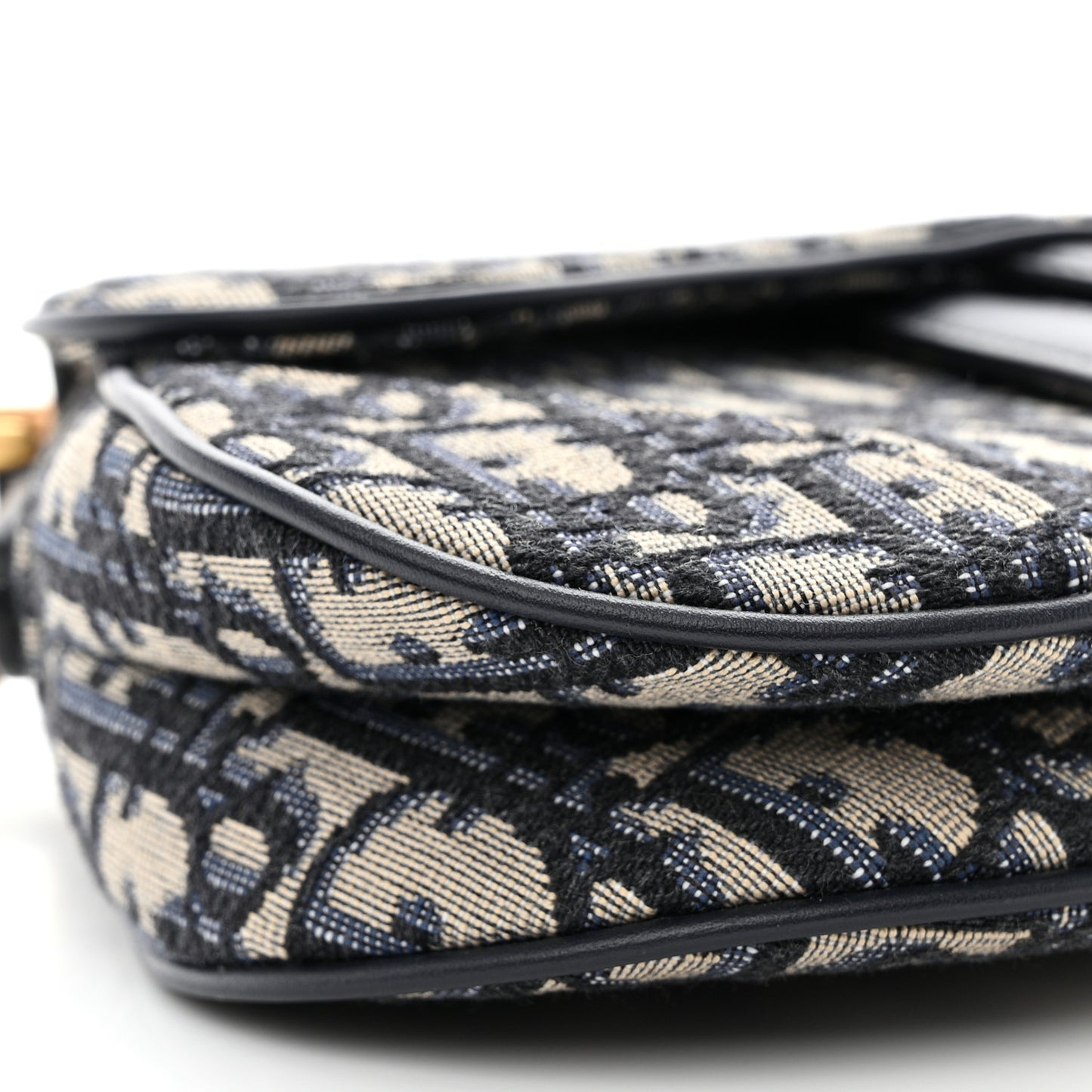 CHRISTIAN DIOR Oblique Mini Saddle Bag Blue