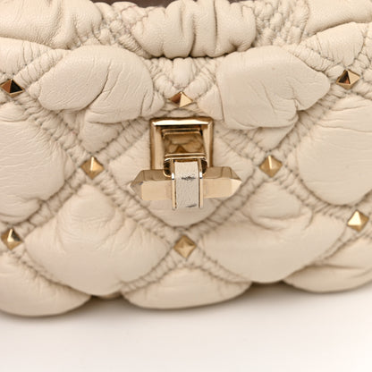Valentino Garavani Nappa Small Spikeme Shoulder Bag Light Ivory 10 of 11