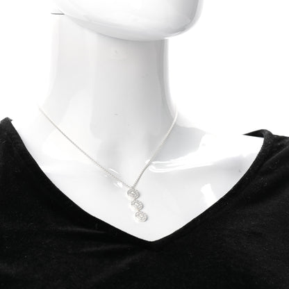 Tiffany Sterling Silver 1837 Triple Circle Drop Pendant Necklace 2 of 5